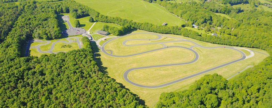 Vue aérienne du circuit de Pont-l'Evêque